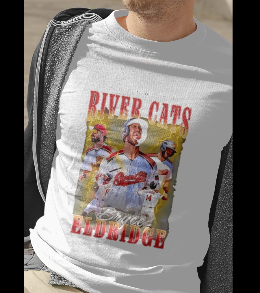 Sacramento River Cats Bryce Eldridge Baseball Team Player Memorabilia T-Shirt