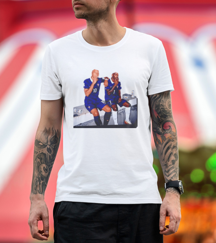 Kylian Mbappe And Ousmane Dembele Smoking And Drinking T-Shirt