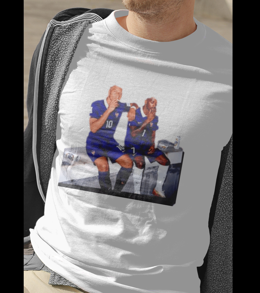 Kylian Mbappe And Ousmane Dembele Smoking And Drinking T-Shirt