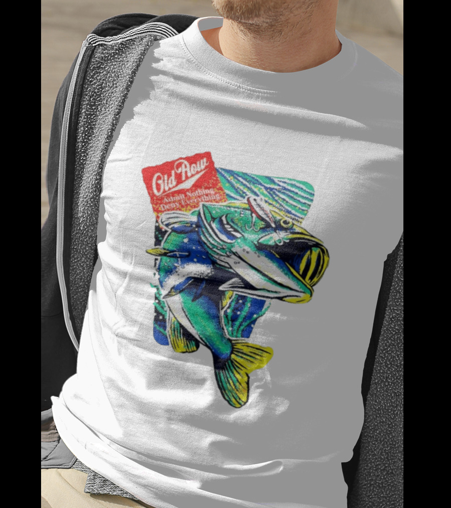 Old Row Largemouth Bass Admit Nothing Deny Everything Fishing T-Shirt