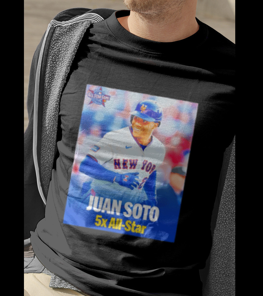All Star Game 2026 New York Mets Juan Soto 5x All Star T-Shirt