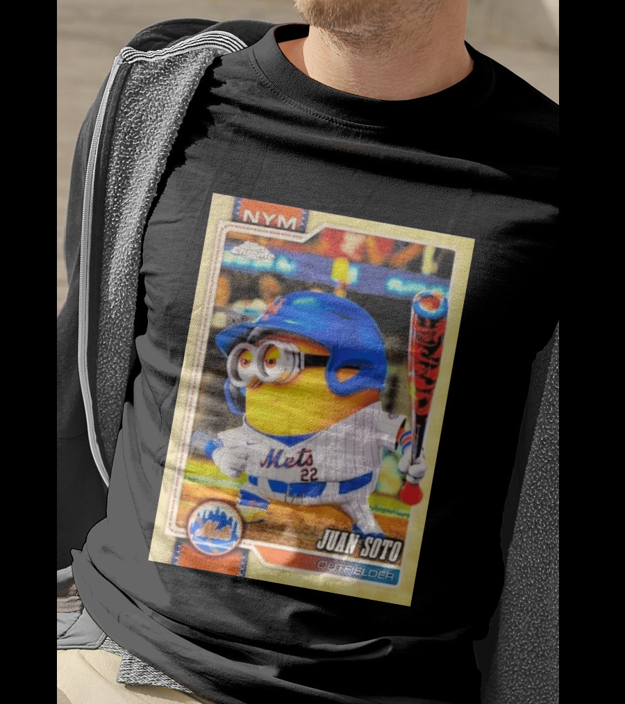 Juan Soto Minions Superfractor New York Mets MLB Topps Chrome 2026 Outfielder T-Shirt