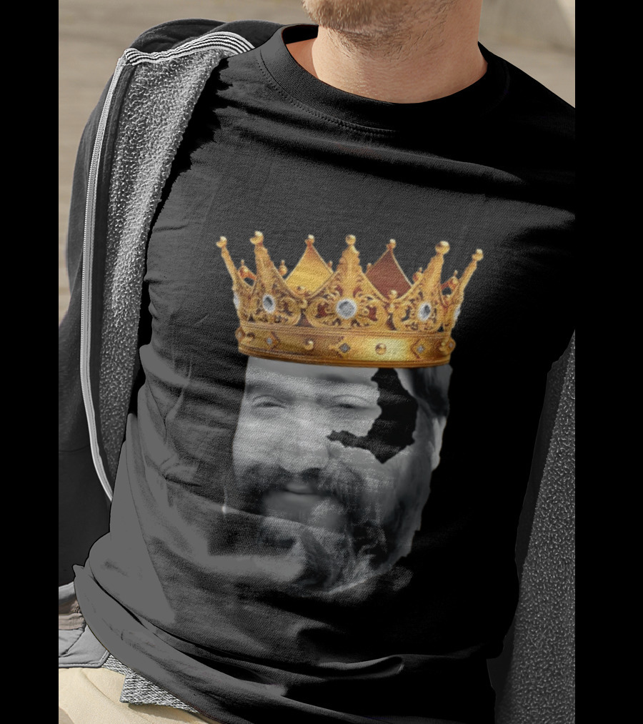 King Santori Cincinnati Bengals Crowned Beard Patch T-Shirt