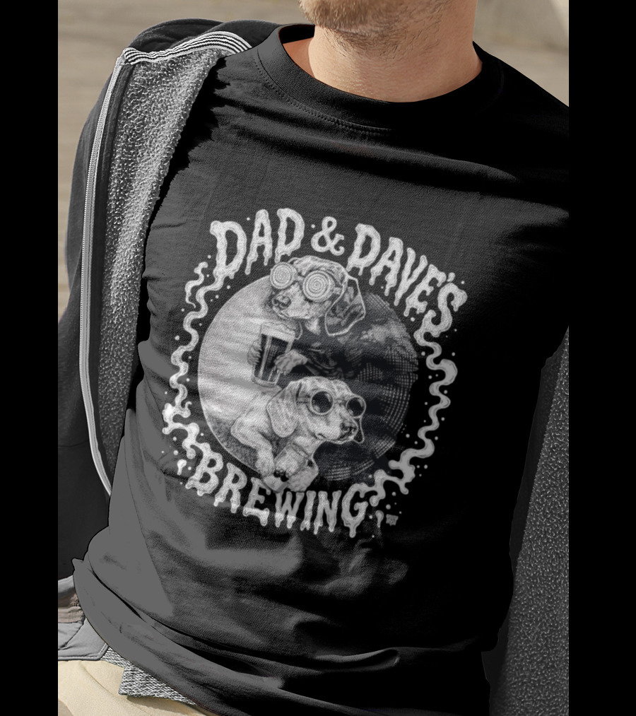 Dad & Dave's Brewing Dogs With Goggles T-Shirt