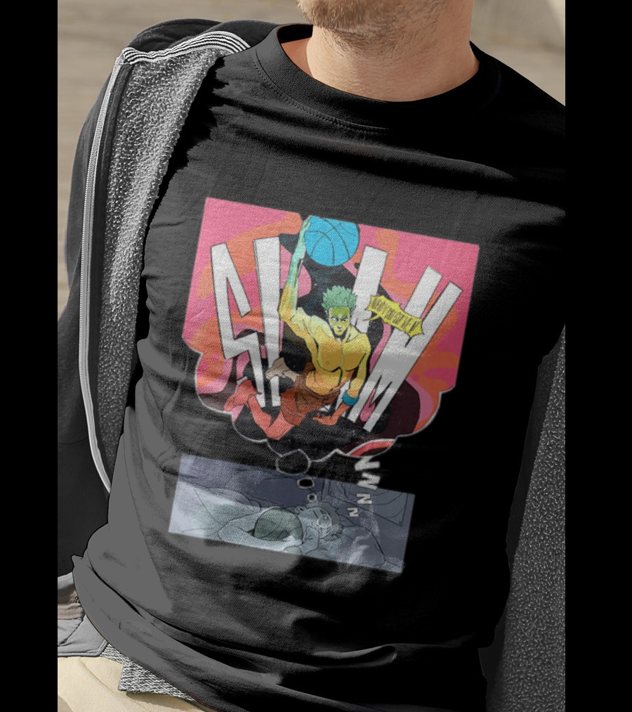 Dreaming Basketball Player Slam Dunk Nobody Can Stop Me Comic T-Shirt