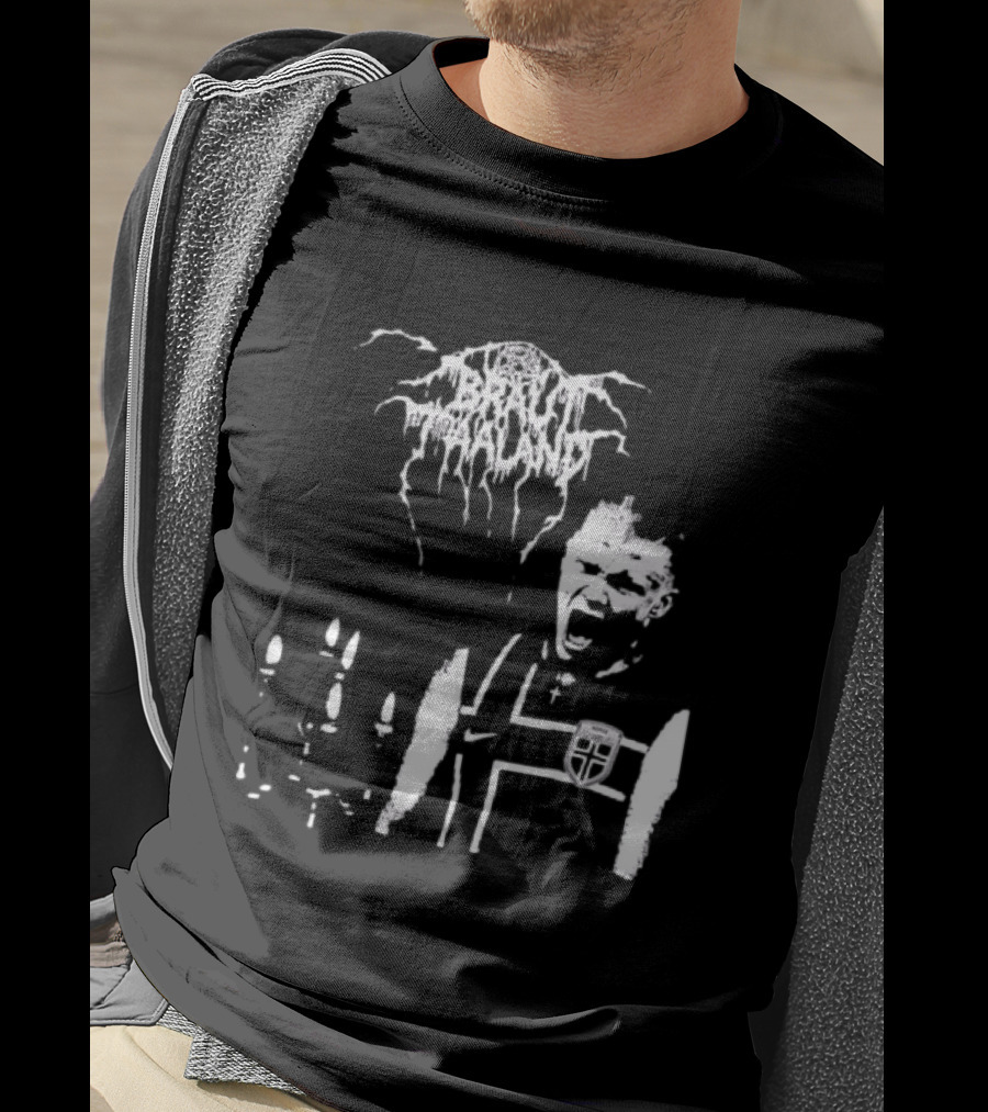 Erling Haaland Norway Black Metal Heavy Metal Braut Football T-Shirt