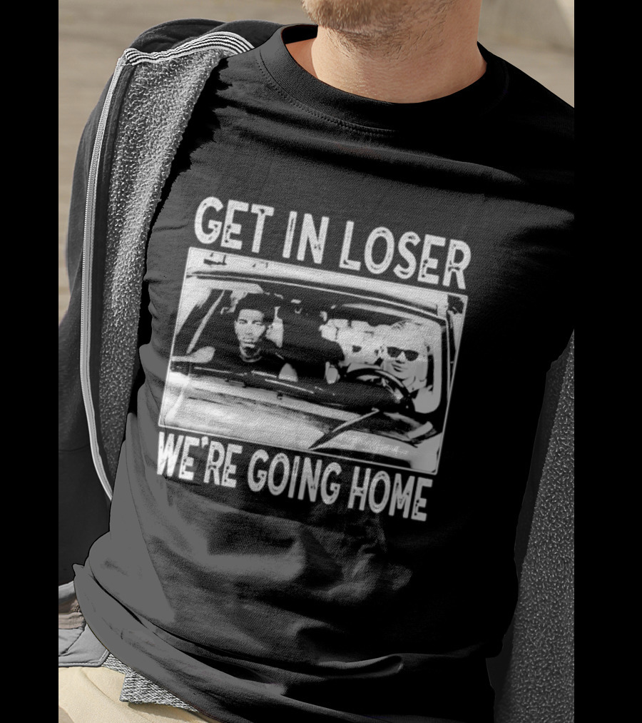 Erling Haaland Jude Bellingham Get In Loser We're Going Home Car Scene Image T-Shirt