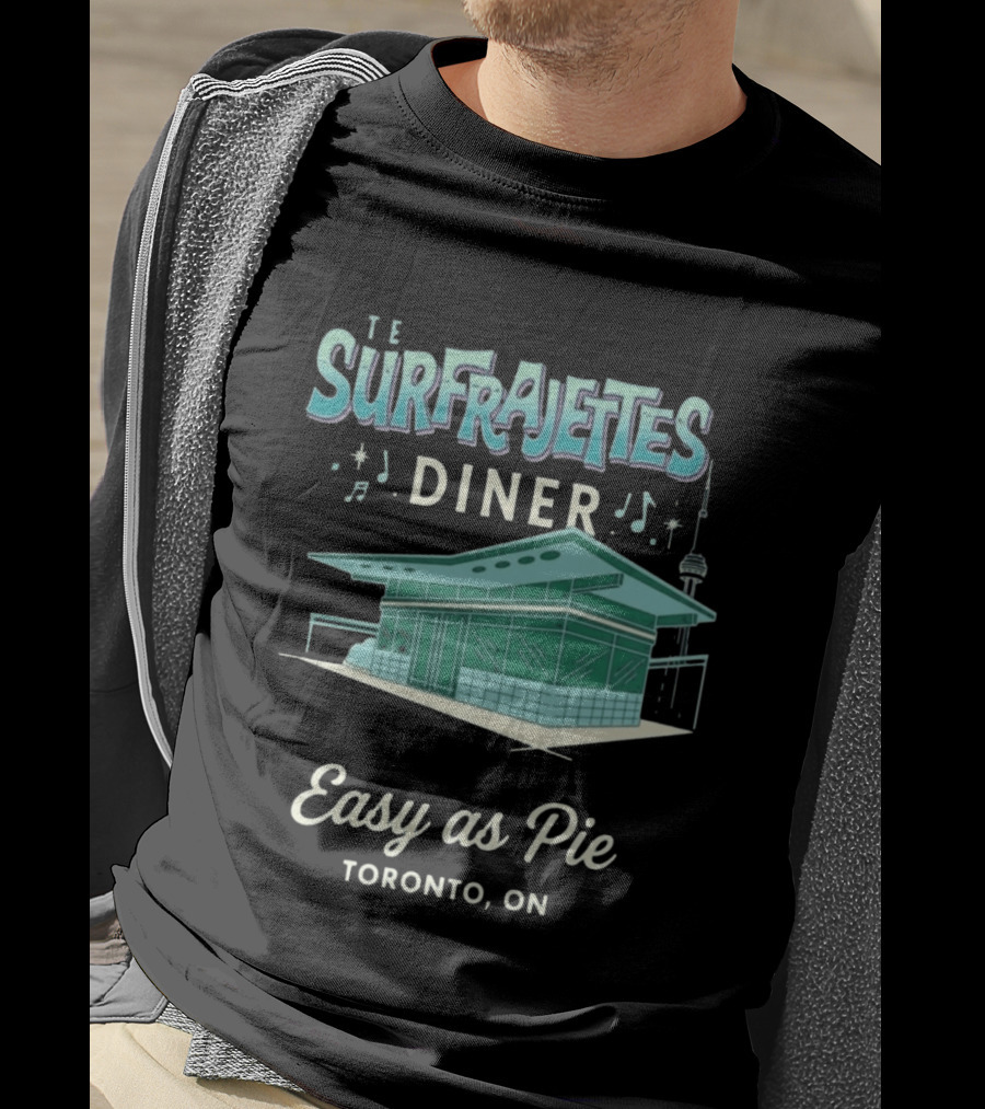 The Surfrajettes Diner Easy As Pie Toronto ON T-Shirt