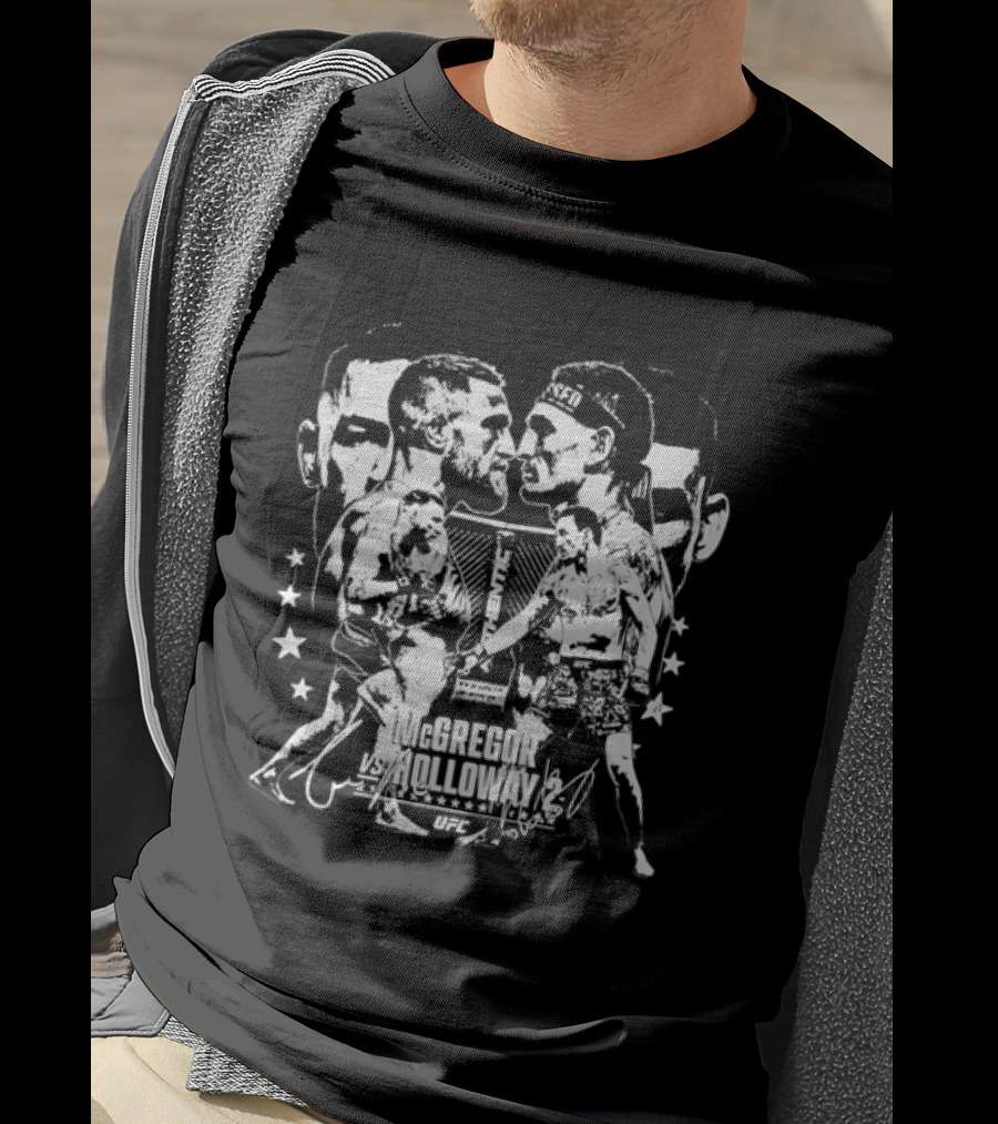 UFC McGregor Vs Holloway 2 Face Off Event 2023 T-Shirt