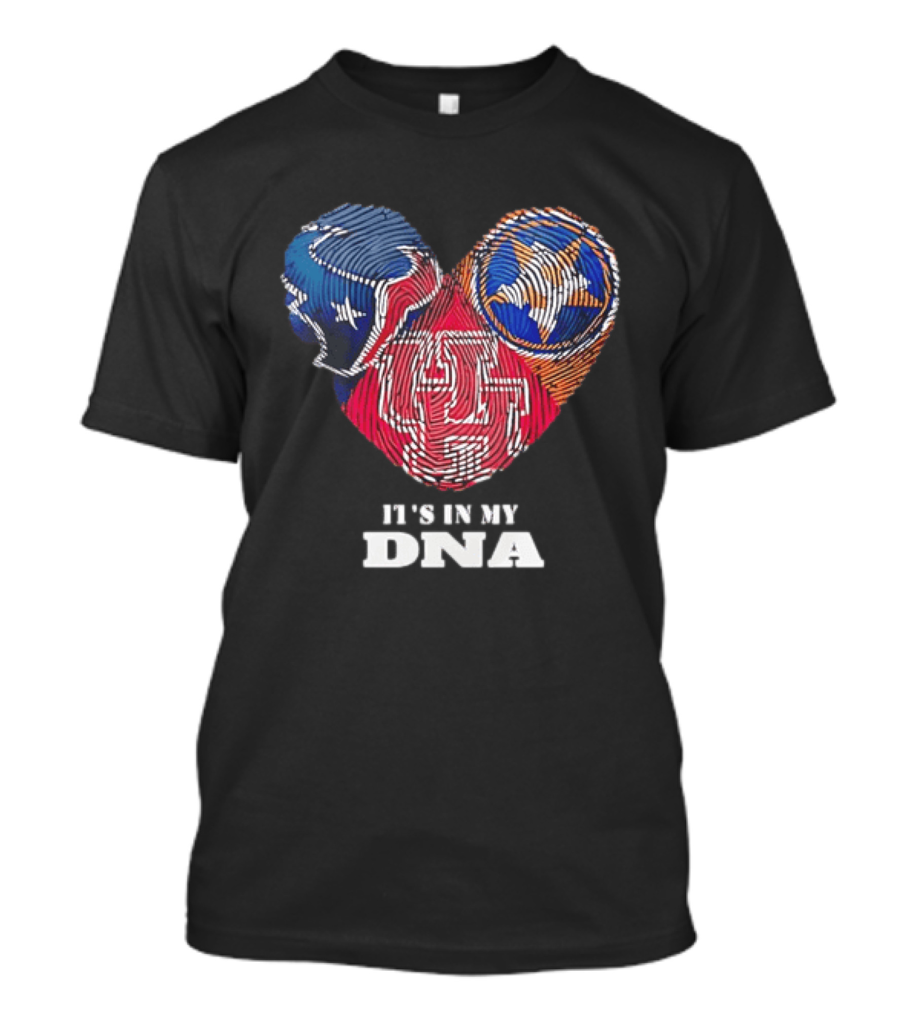 Houston Texans Tennessee Titans It's In My DNA Football Fan T-Shirt