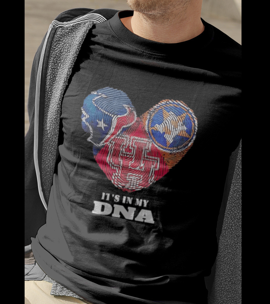 Houston Texans Tennessee Titans It's In My DNA Football Fan T-Shirt