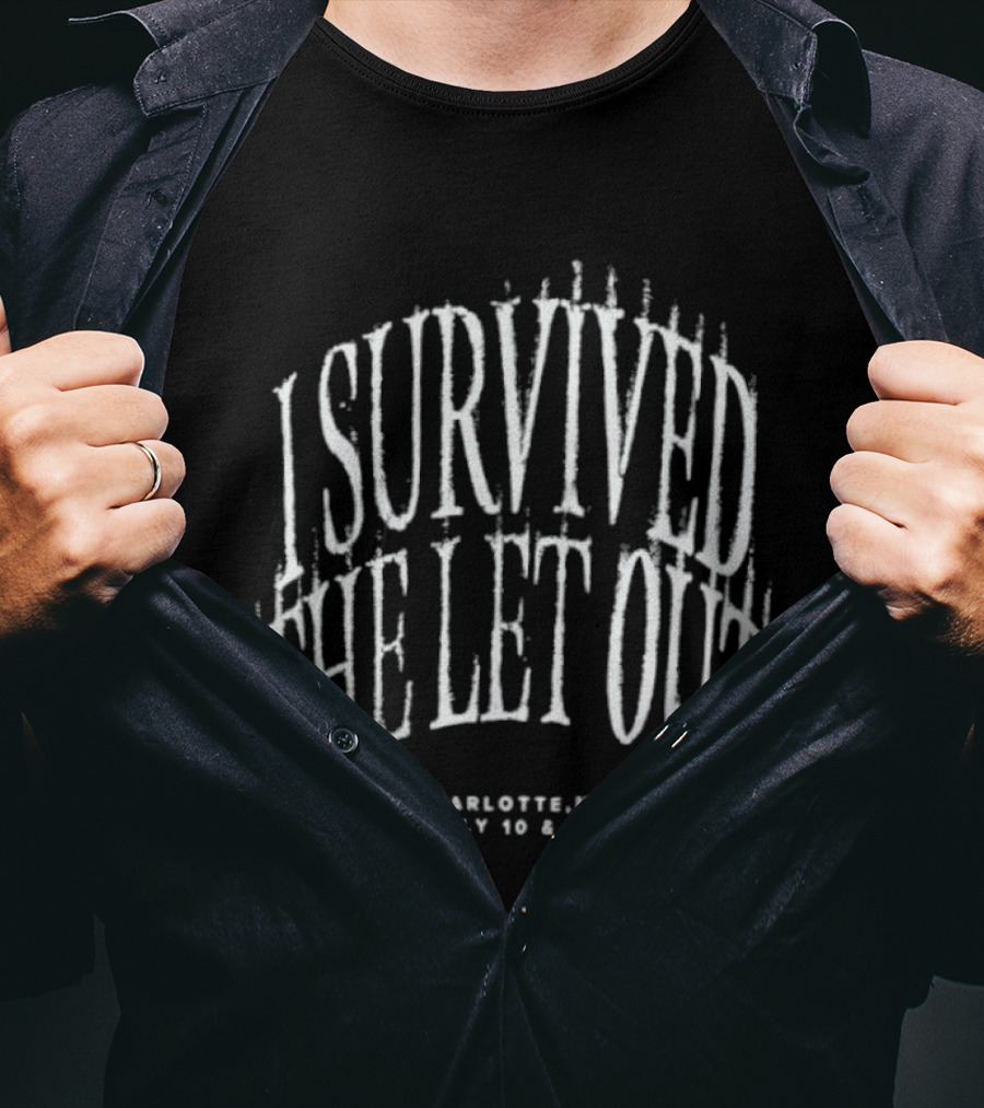 I Survived The Let Out Charlotte NC July 10 11 Concert Event J Cole T-Shirt