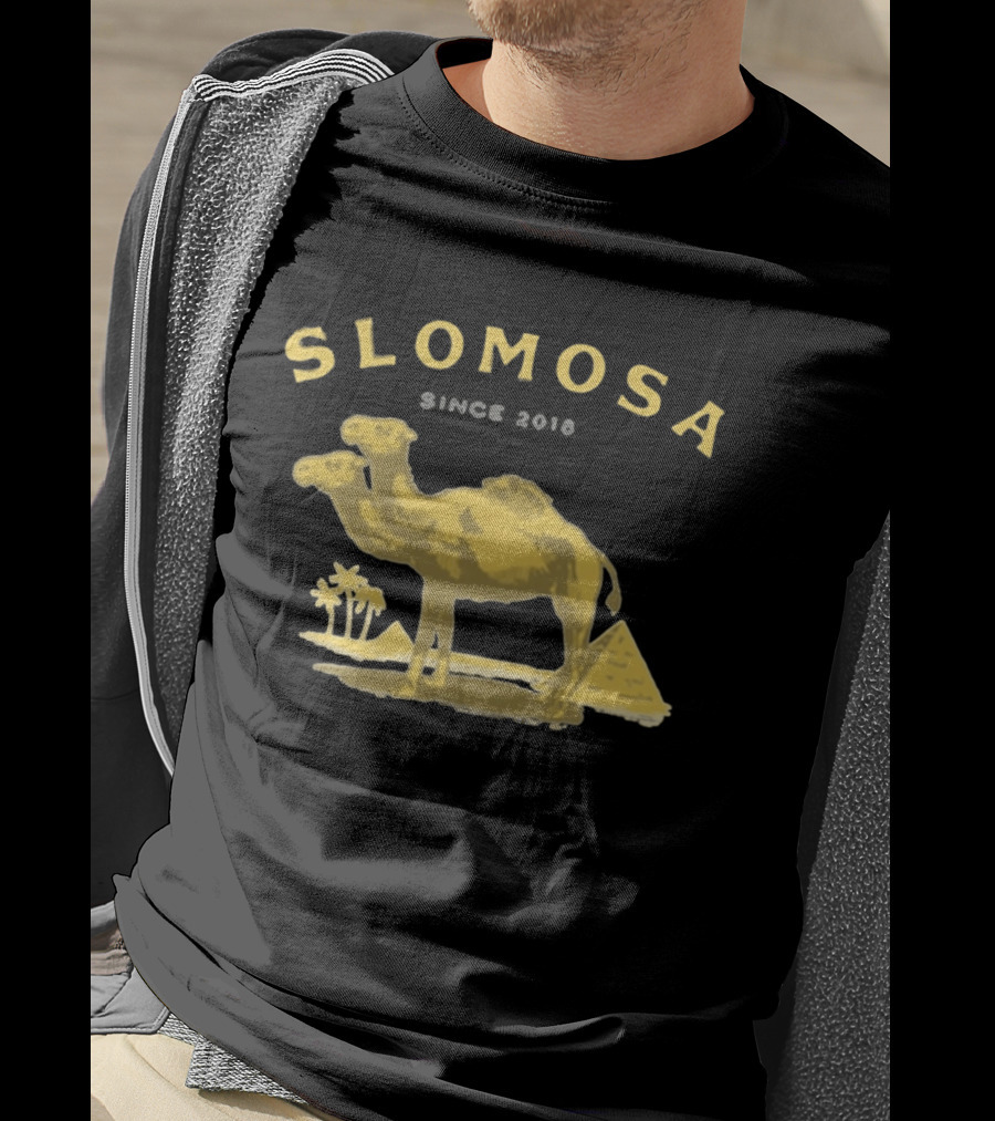 Slomosa Cigarette Since 2018 Camel And Pyramid Desert T-Shirt