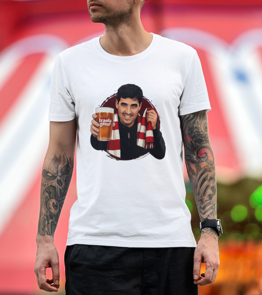 Andoni Iraola Athletic Club Bilbao Beer Glass Scarf Fan T-Shirt