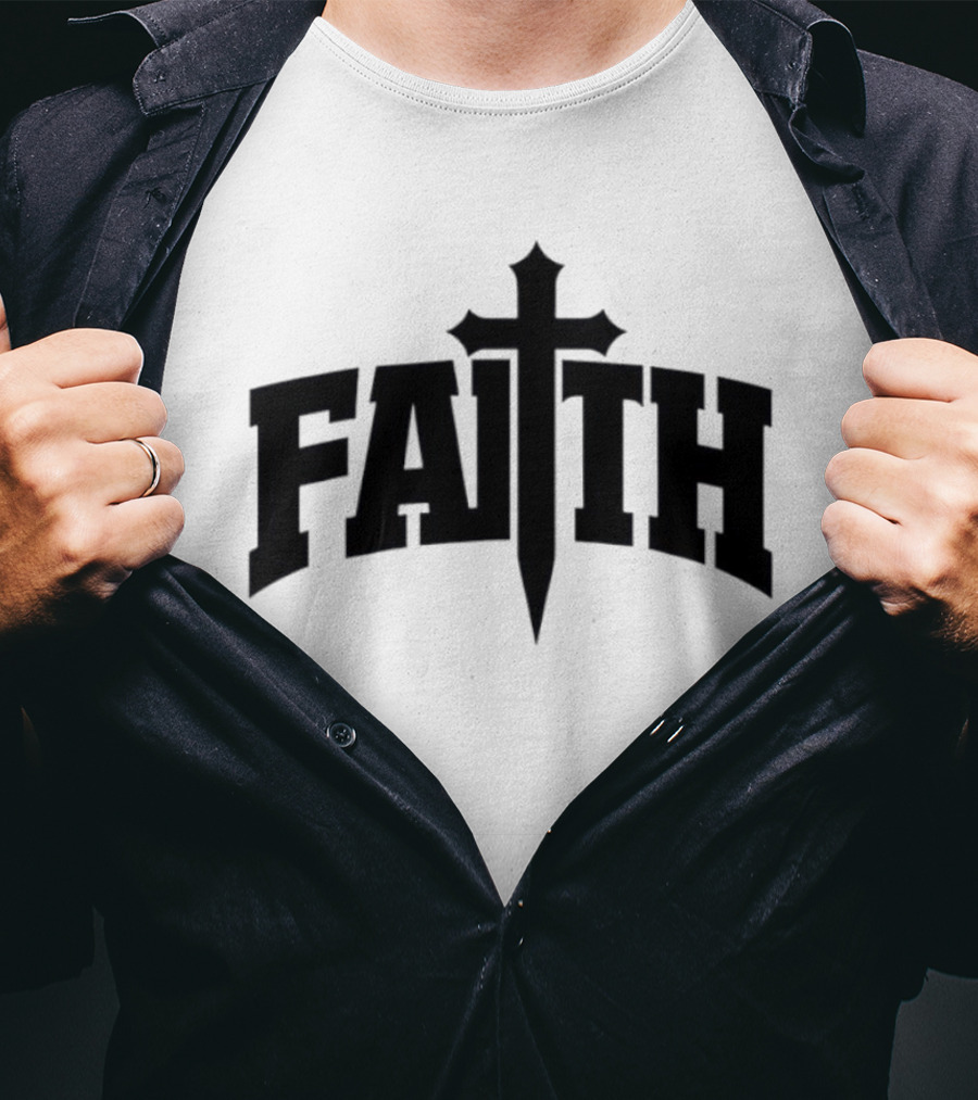 Faith Cross Christian Inspirational T-Shirt