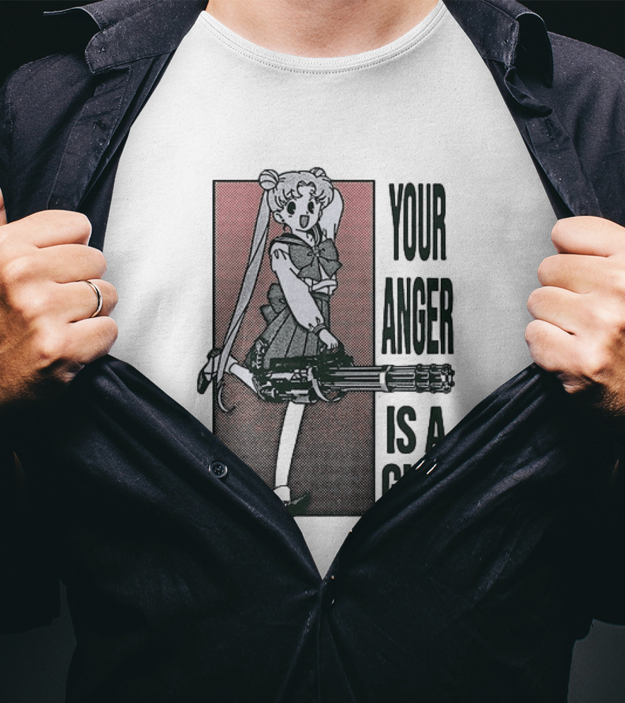 Sailor Moon Your Anger Is A Gift Rage Against The Machine Anime T-Shirt