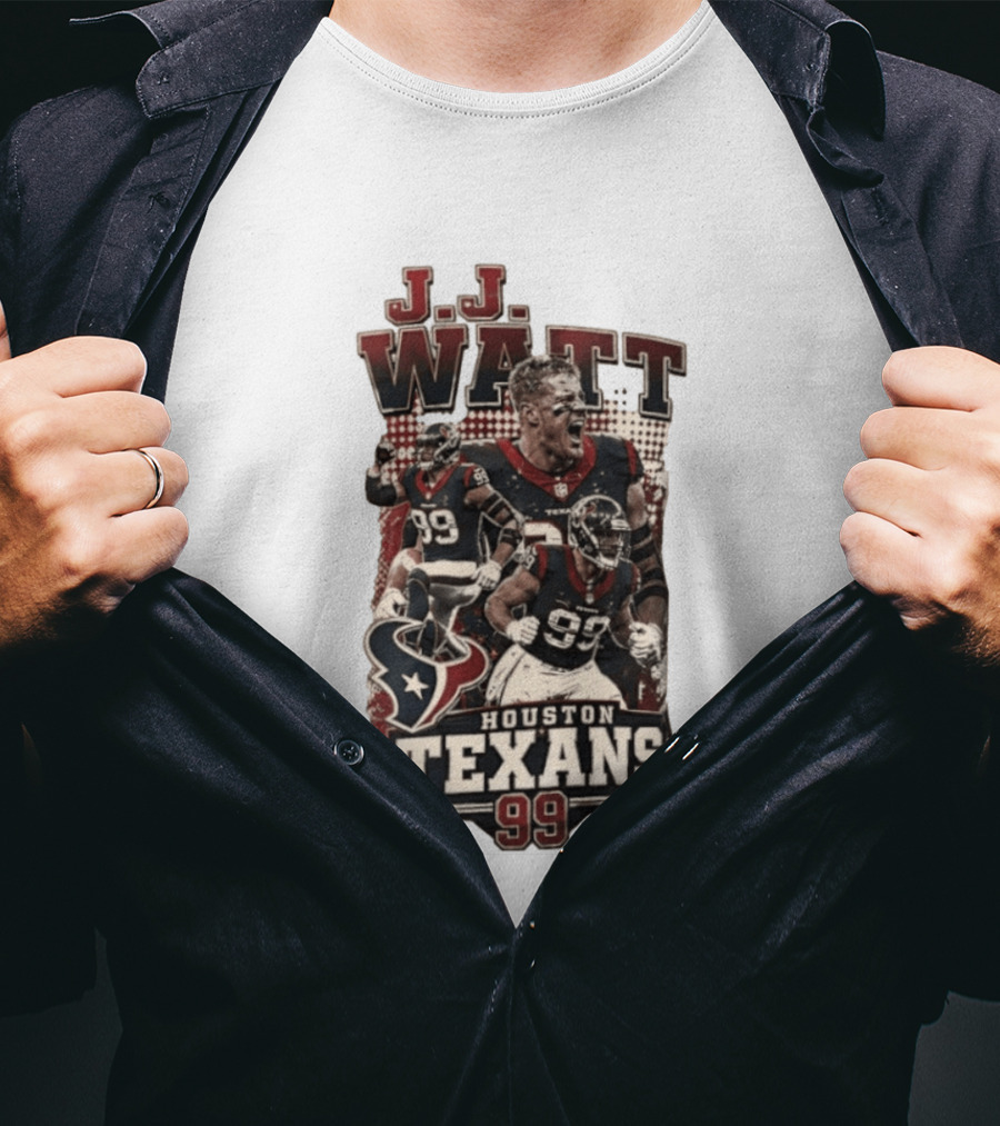 J.J. Watt Houston Texans 99 NFL Football Player T-Shirt