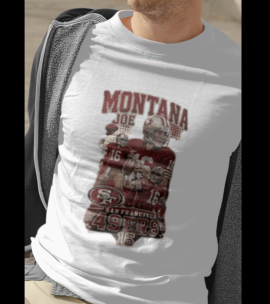 San Francisco 49ers Montana Joe 16 Football Player T-Shirt