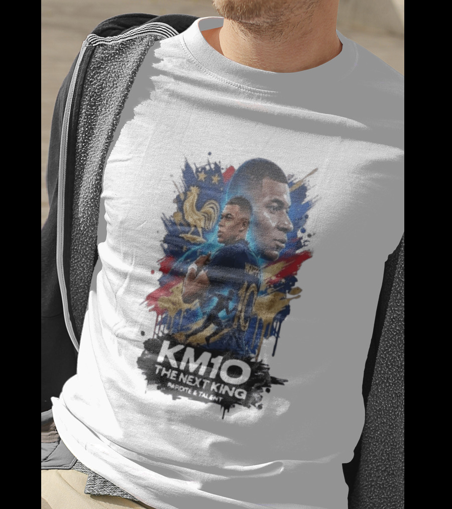 KM10 Kylian Mbappé The Next King Rapidite & Talent France Legends T-Shirt