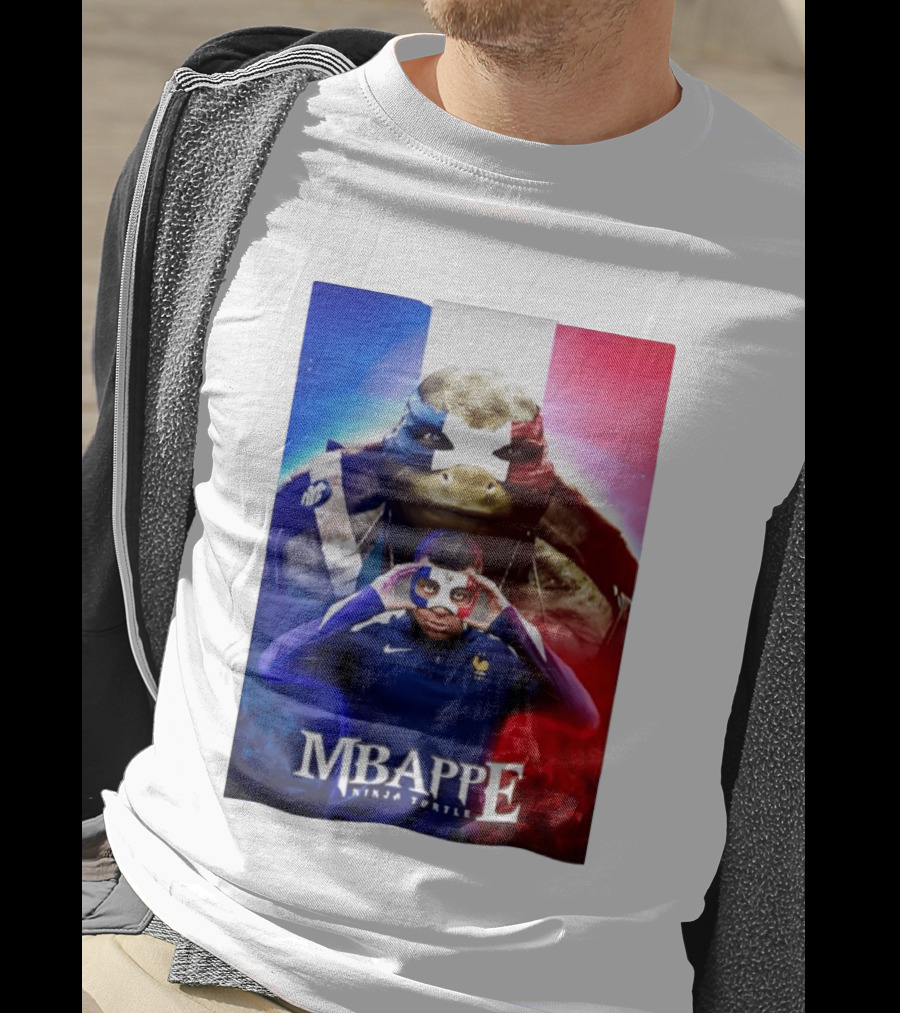 Mbappe France National Football Ninja Turtle T-Shirt
