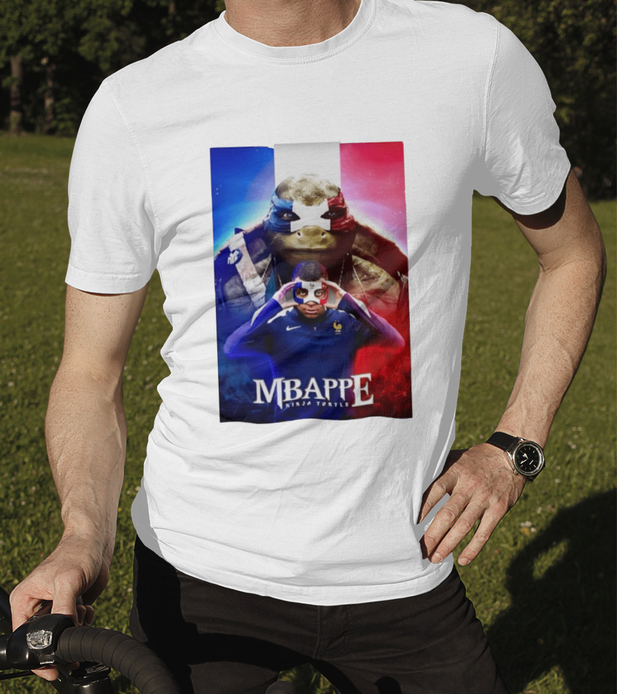 Mbappe France National Football Ninja Turtle T-Shirt