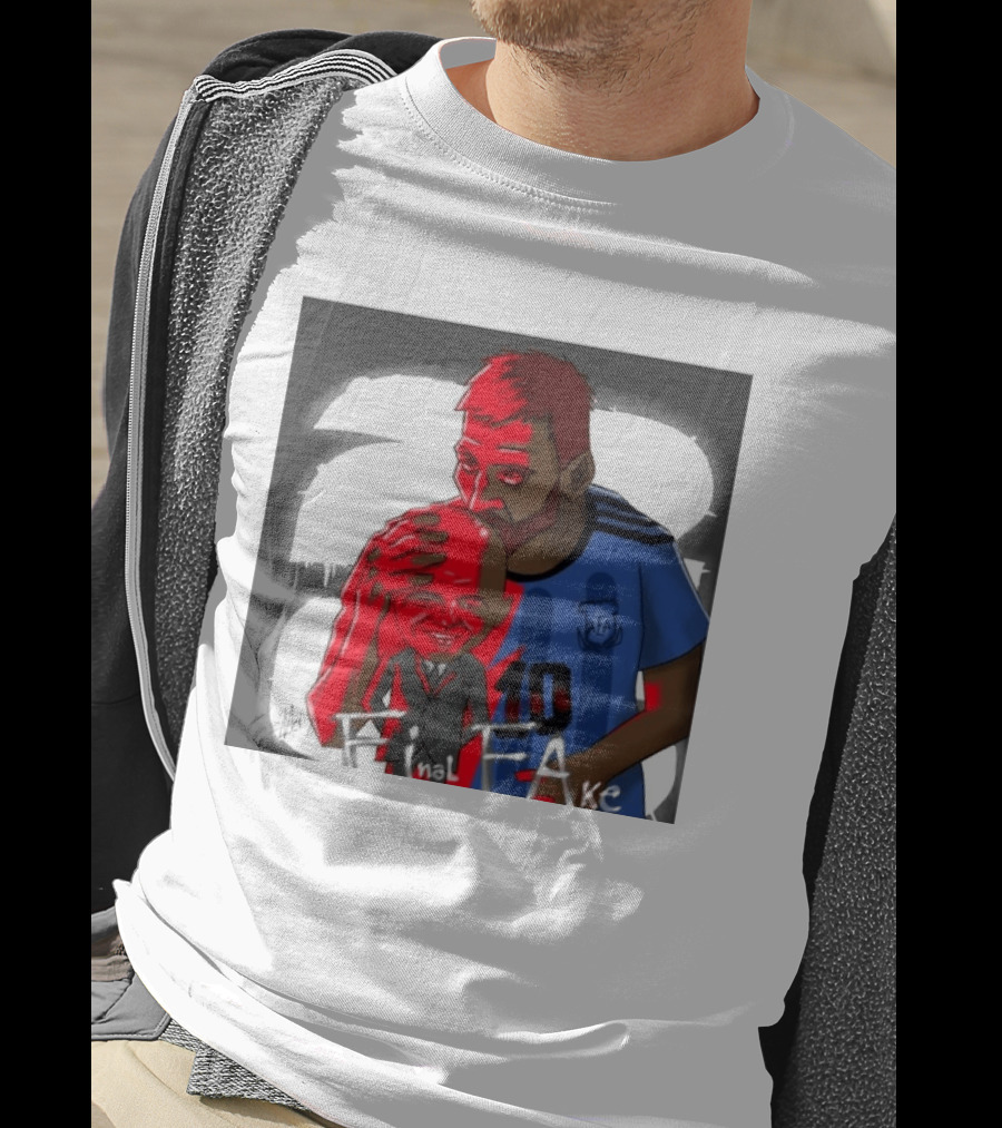 Lionel Messi Argentina Final FAKE AFA 10 T-Shirt