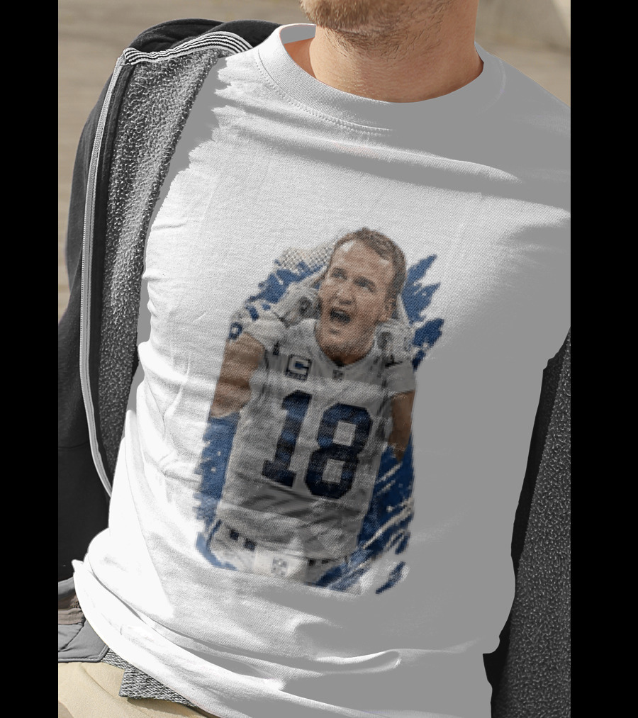 Peyton Manning Indianapolis Colts 18 Football Player NFL Legend T-Shirt