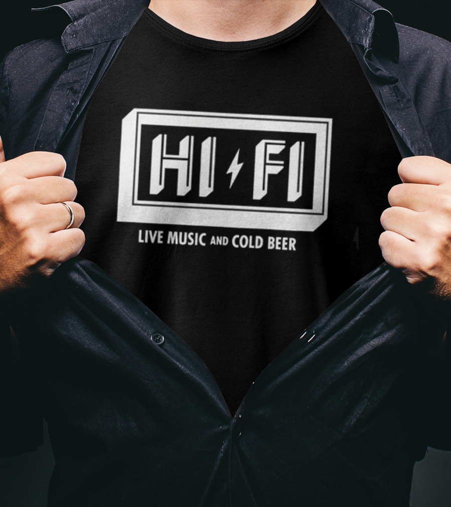 Andy Jassy Hi Fi Live Music And Cold Beer T-Shirt