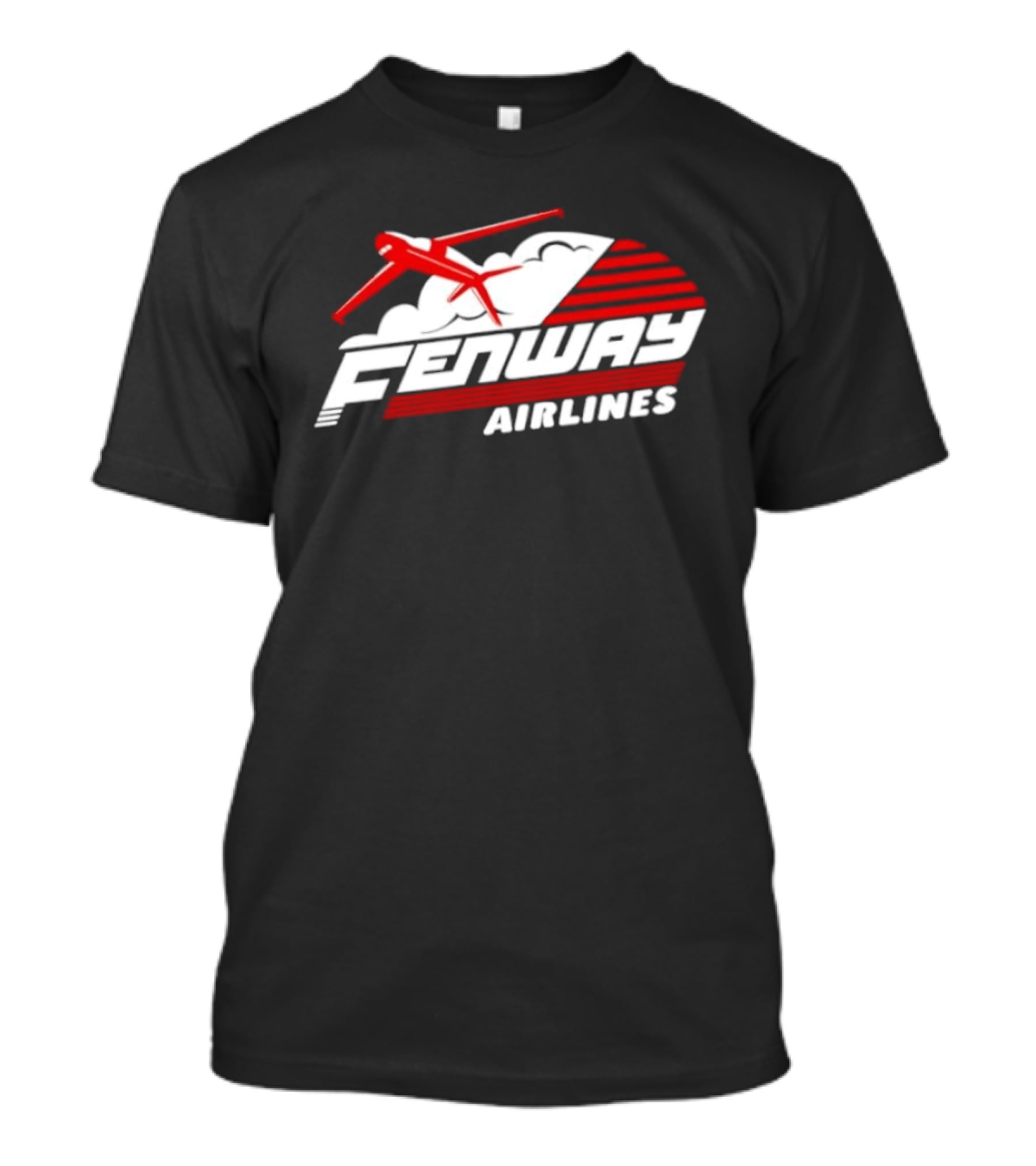 Boston Red Sox Fenway Airlines Baseball Team Vintage Pilot Urban Fan Gear T-Shirt