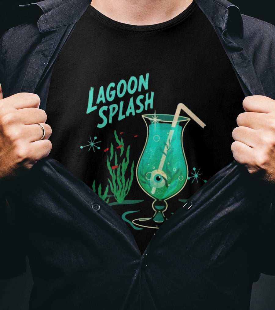Creature From The Black Lagoon Lagoon Splash Cocktail T-Shirt