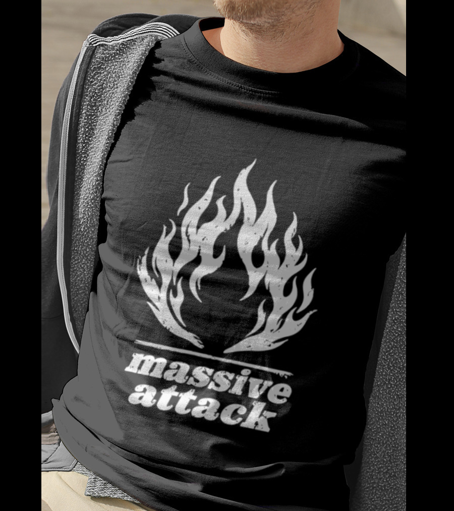 Massive Attack Fire Flame T-Shirt