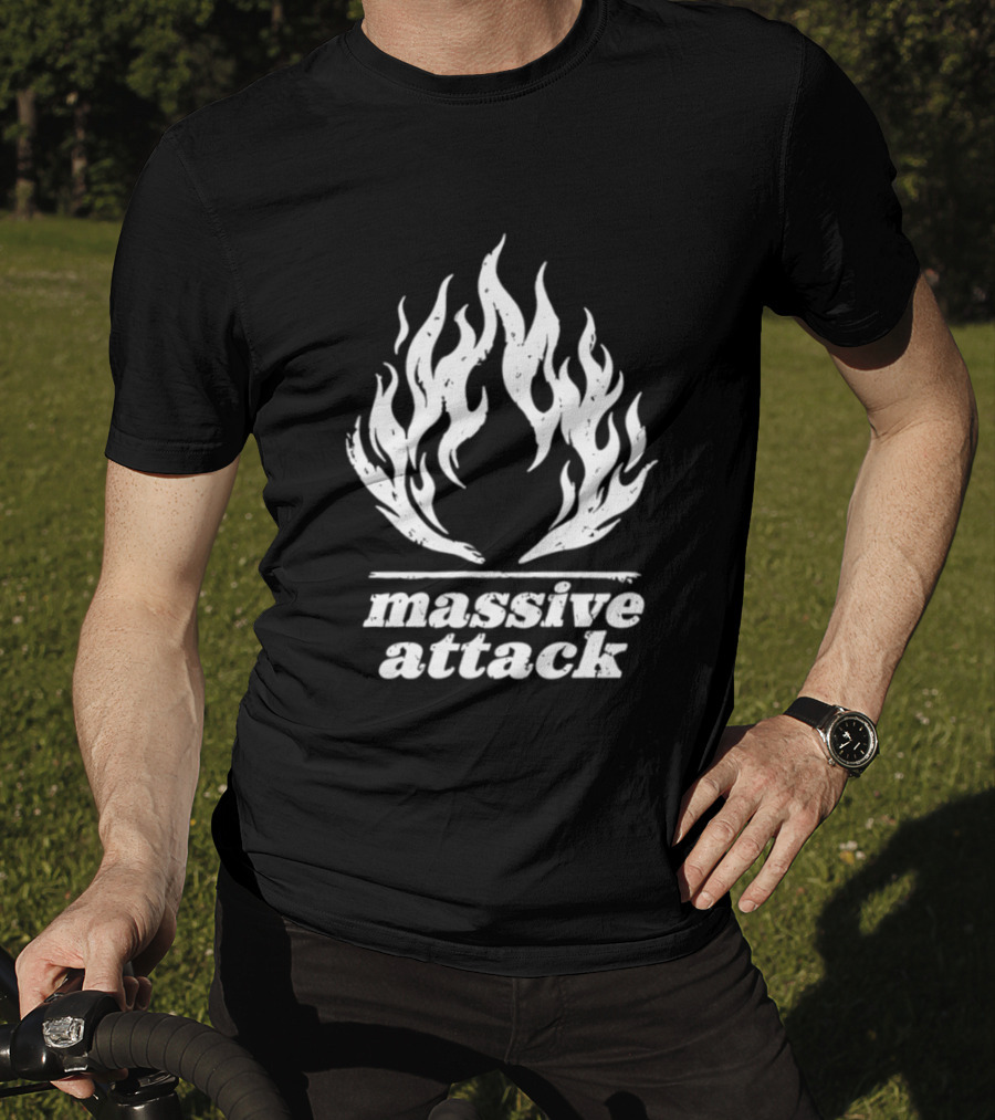 Massive Attack Fire Flame T-Shirt