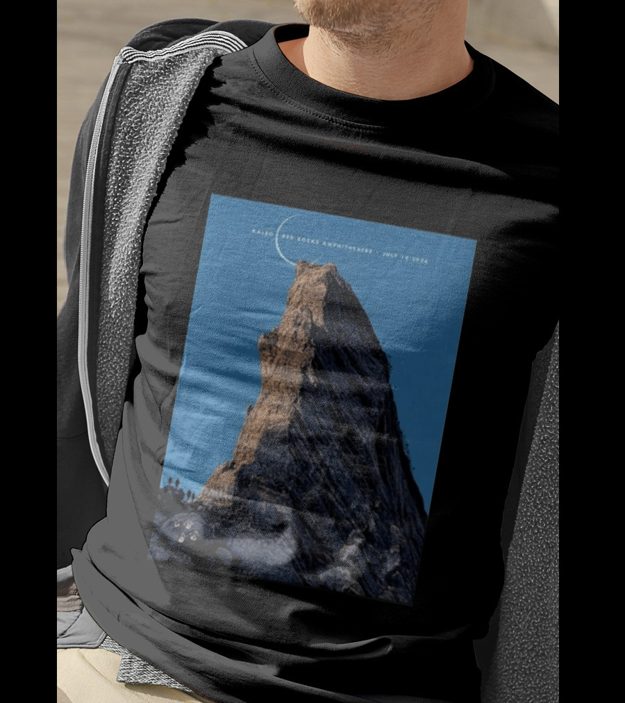 Kaleo Red Rocks Amphitheatre July 14 2026 Show Rocky Landscape Moonlit Scene T-Shirt