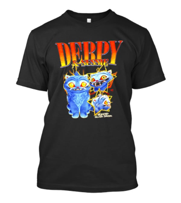 Derpy And Sussie KPop Demon Hunters 2026 Blue Cat Stars T-Shirt