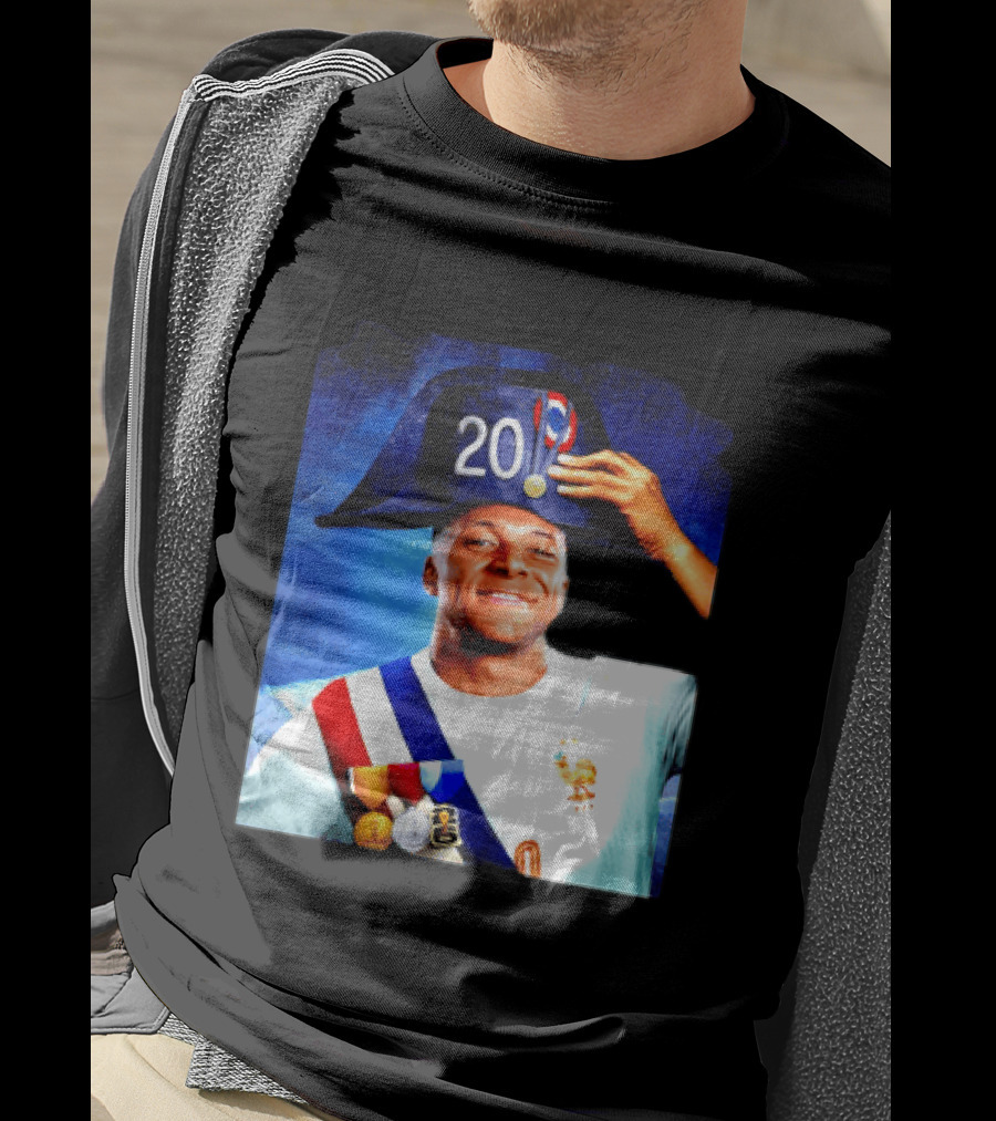 Kylian Mbappé France National Team 2026 Captain No 20 Napoleon Hat T-Shirt