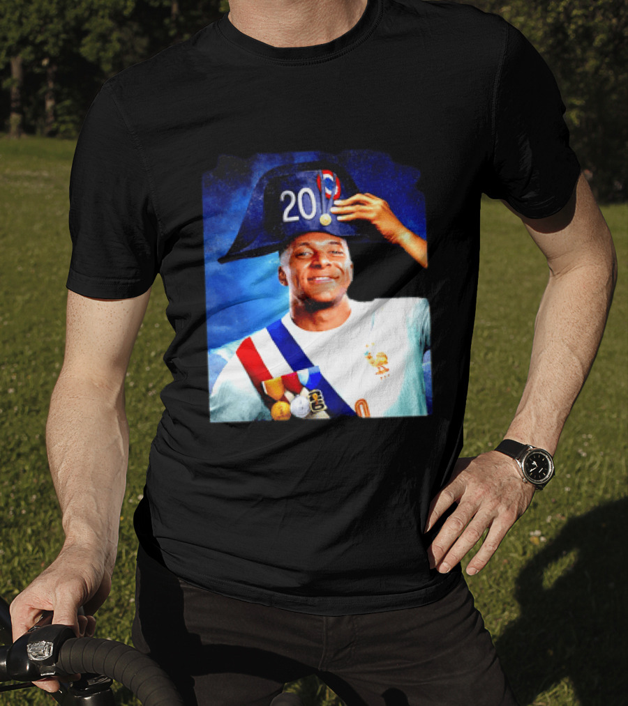 Kylian Mbappé France National Team 2026 Captain No 20 Napoleon Hat T-Shirt