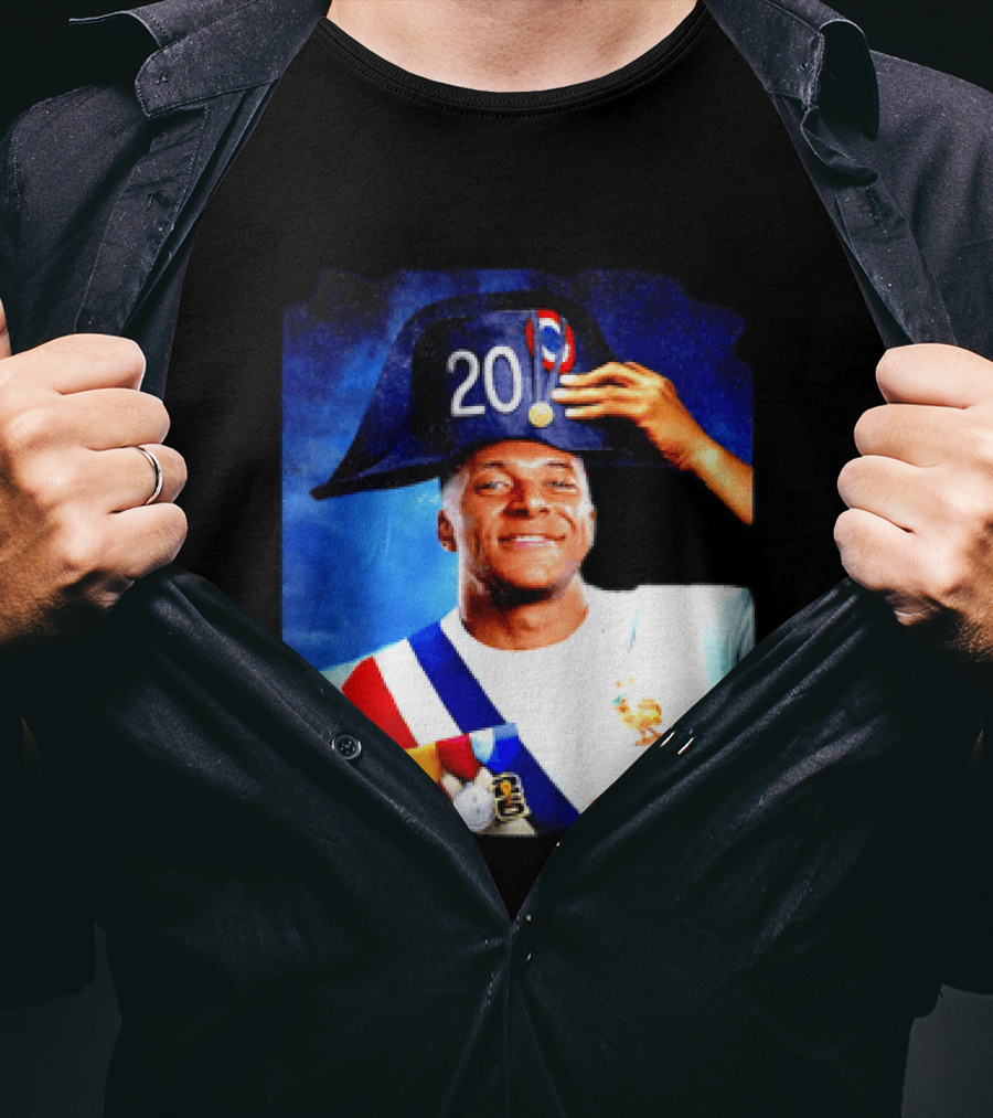 Kylian Mbappé France National Team 2026 Captain No 20 Napoleon Hat T-Shirt