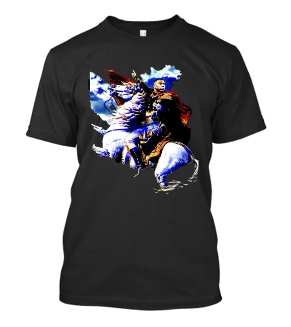 Kylian Mbappe Napoleon Bonaparte Crossing Alps Painting Horse Rider T-Shirt