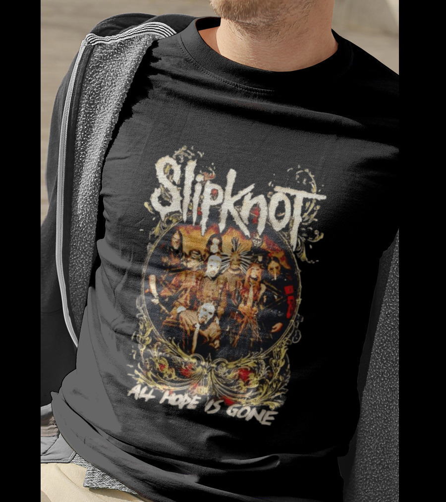Slipknot All Hope Is Gone Band Concert Group Photo T-Shirt