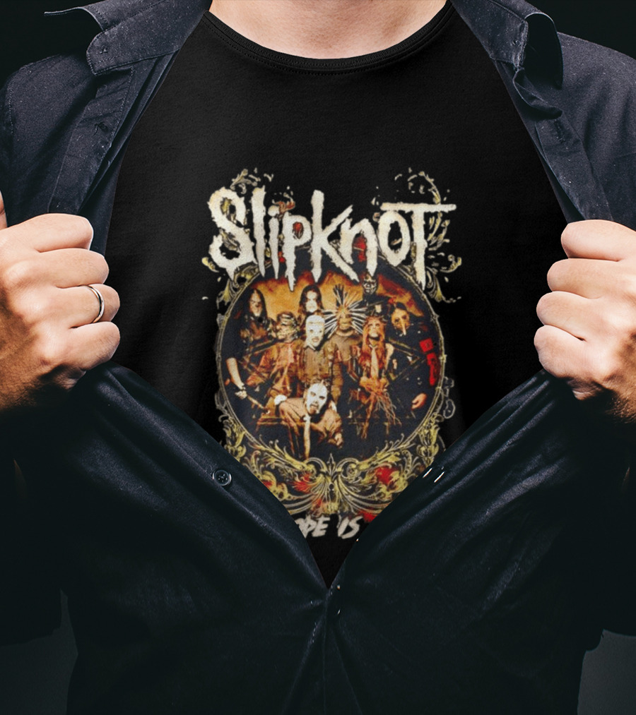 Slipknot All Hope Is Gone Band Concert Group Photo T-Shirt