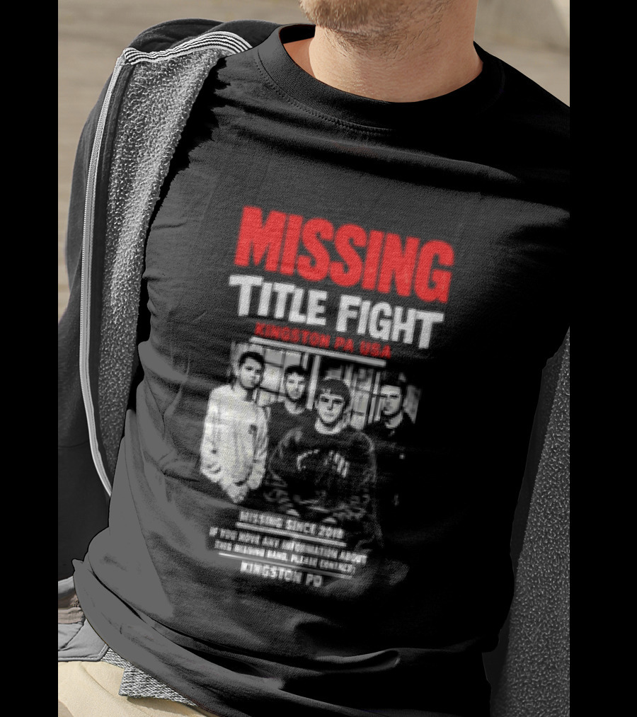 Missing Title Fight Kingston PA USA 2018 Iconic Band Event T-Shirt