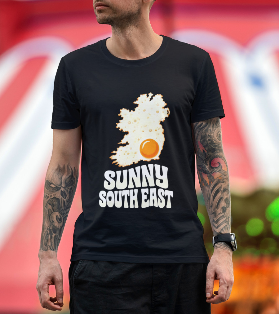 Sunny South East Ireland Fried Egg Map T-Shirt