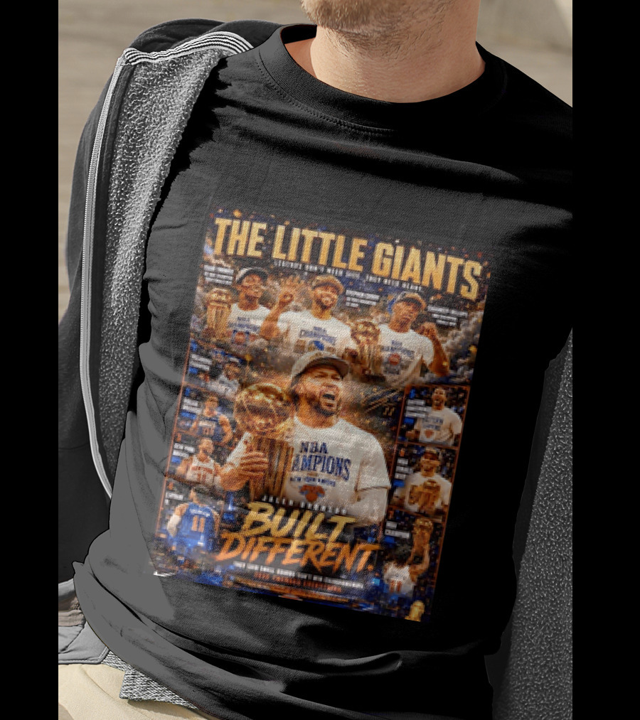 The Little Giants Jalen Brunson NBA Champions Built Different Legends Of New York Knicks T-Shirt