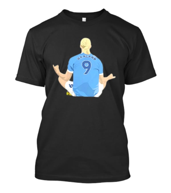 Norway Erling Haaland 9 Meditating Iconic Soccer Moment T-Shirt