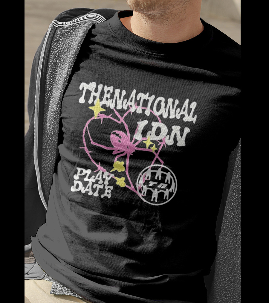 THE NATIONAL IDN Play Date Heart And Stars T-Shirt
