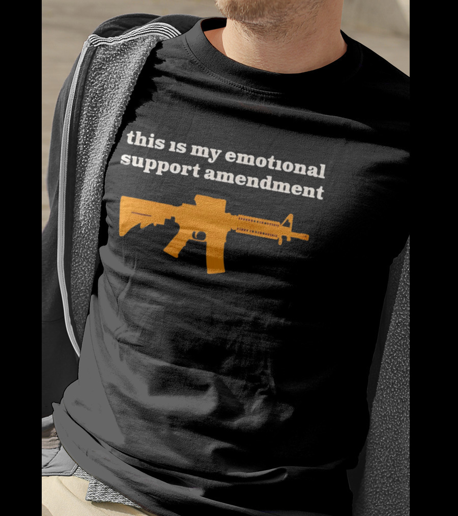 This Is My Emotional Support Amendment Rifle T-Shirt