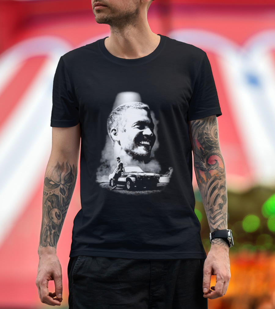Paul Walker Fast And Furious Tribute With Classic Car Scene T-Shirt