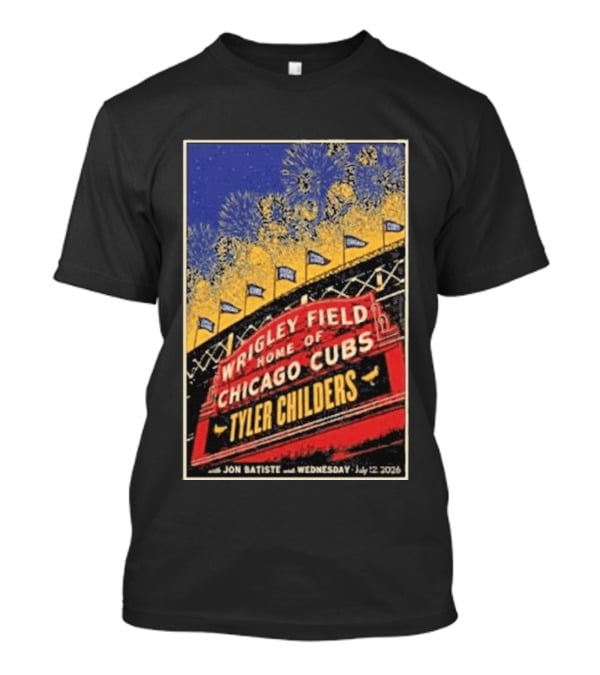 Tyler Childers Wrigley Field Home Of Chicago Cubs Event July 12 2026 T-Shirt