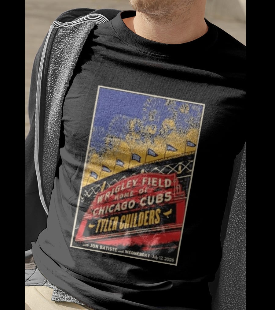 Tyler Childers Wrigley Field Home Of Chicago Cubs Event July 12 2026 T-Shirt