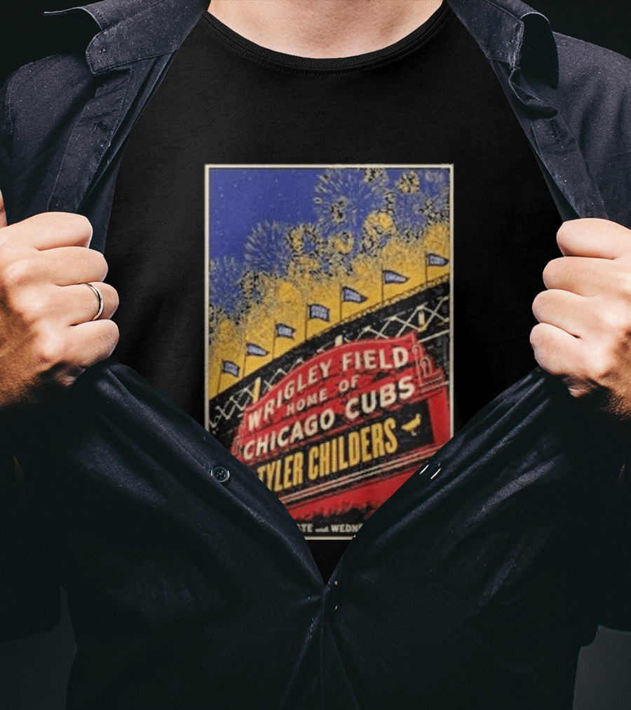 Tyler Childers Wrigley Field Home Of Chicago Cubs Event July 12 2026 T-Shirt